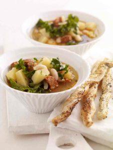 Potato Kale and Cannellini Bean Soup